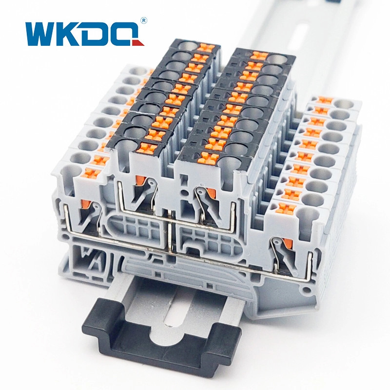 Korkealaatuinen harmaa JPTTB 2.5-PV Push in Universal Terminal Block Ce-sertifioitu