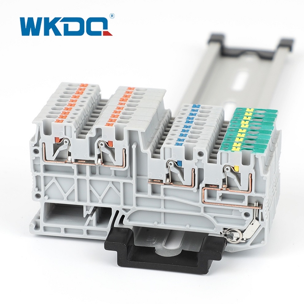 PTIO1.5/S/3 PE Push In -liitäntä Maadoitusliitinlohkon anturin toimilaite